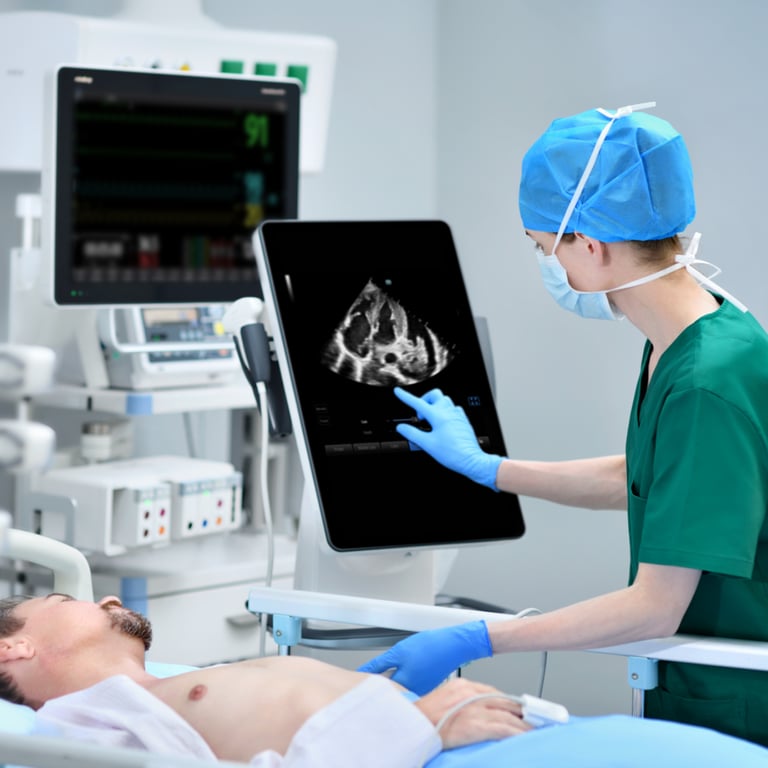 Mindray TE9 klinischer Einsatz am Patientenbett